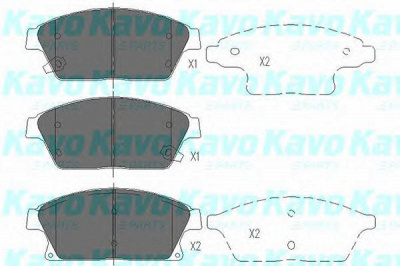 KAVO PARTS kbp1014 -  Комплект тормозных колодок, дисковый тормоз